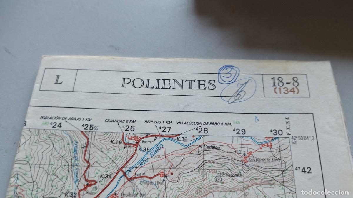 Mapas contempor&aacute;neos: POLIENTES 18-8 / 134 / GRAV37 / MAPA TOPOGRAFICO SERVICIO GEOGRAFICO EJERCITO