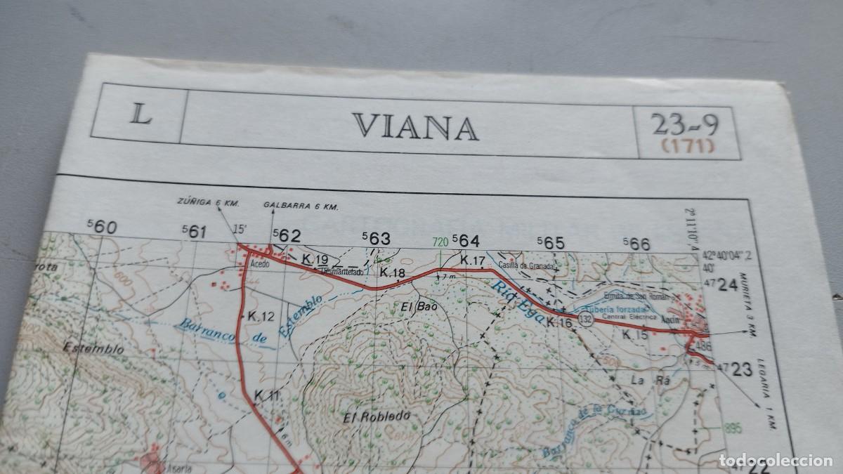 Mapas contempor&aacute;neos: VIANA 23-9 / 171 / GRAV37 / MAPA TOPOGRAFICO SERVICIO GEOGRAFICO EJERCITO