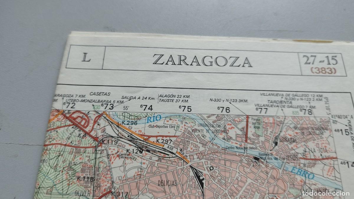 Mapas contempor&aacute;neos: ZARAGOZA 27-15 / 383 / GRAV37 / MAPA TOPOGRAFICO SERVICIO GEOGRAFICO EJERCITO