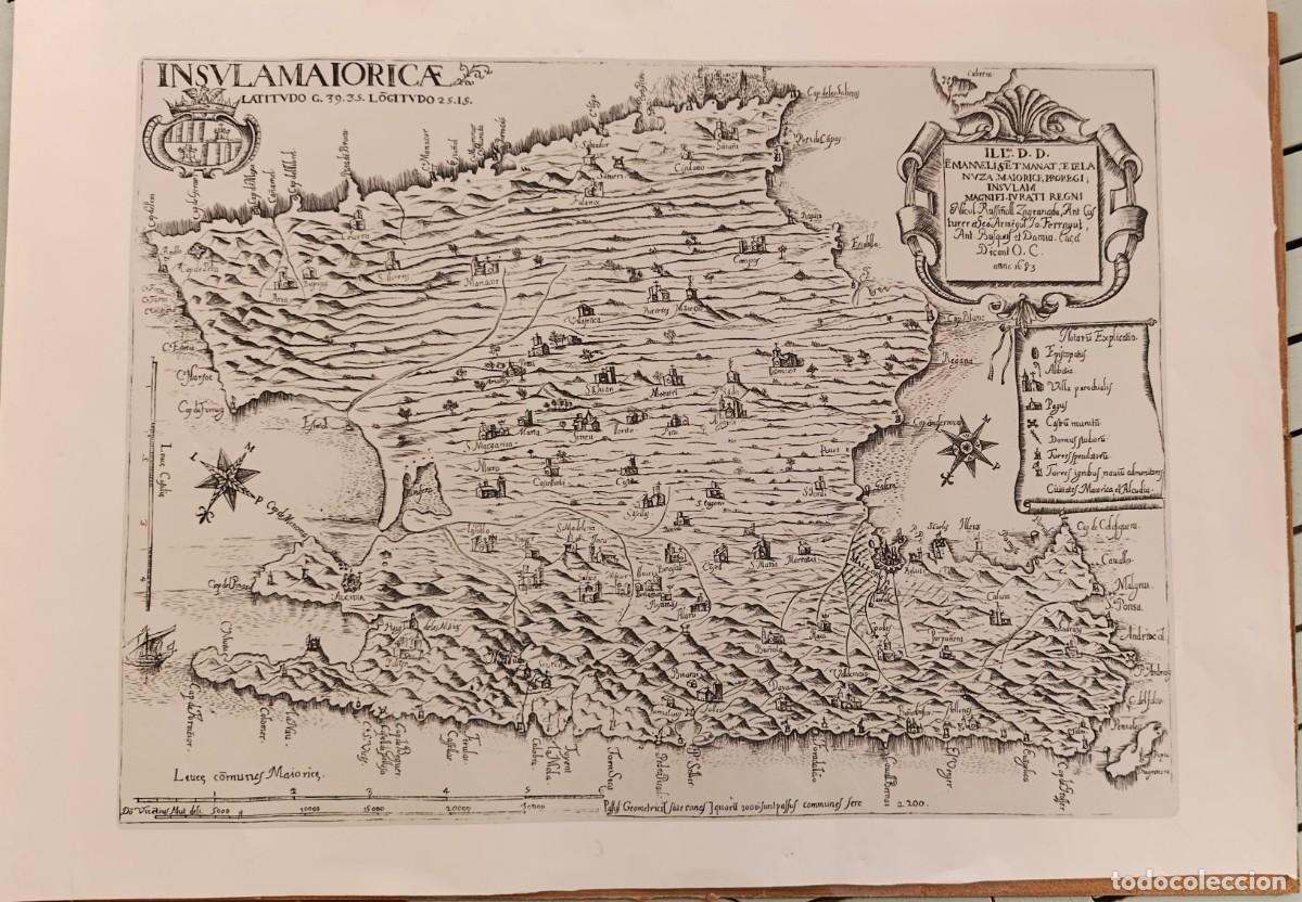 Mapas contempor&aacute;neos: INSULA MAIORICAE. VICEN&Ccedil; MUT I ARMENGOL. 1683. REIMPRESI&Oacute;N.