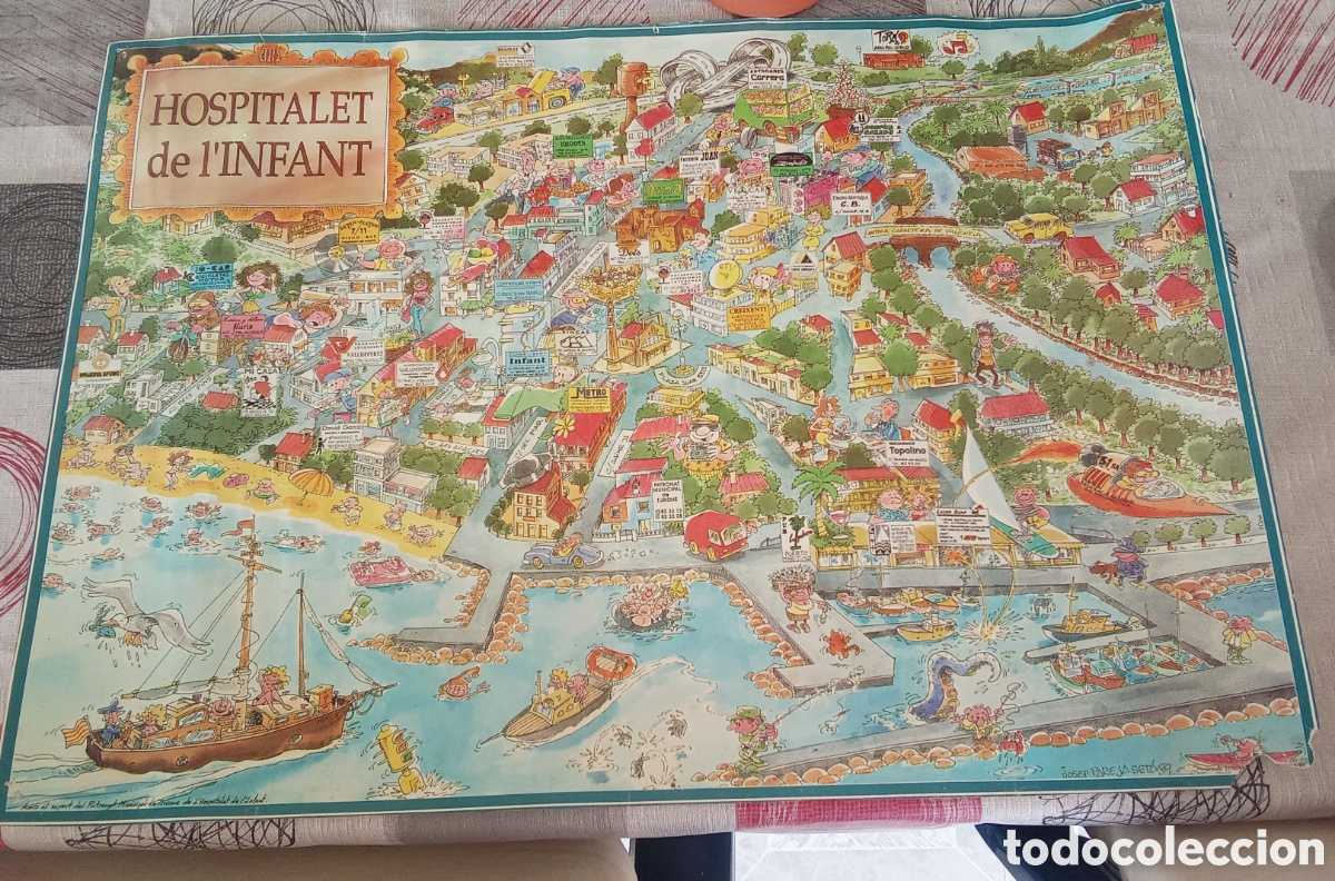 Mapas contempor&aacute;neos: MAPA ANTIGUO DE HOSPITALET DEL INFANTE 1989