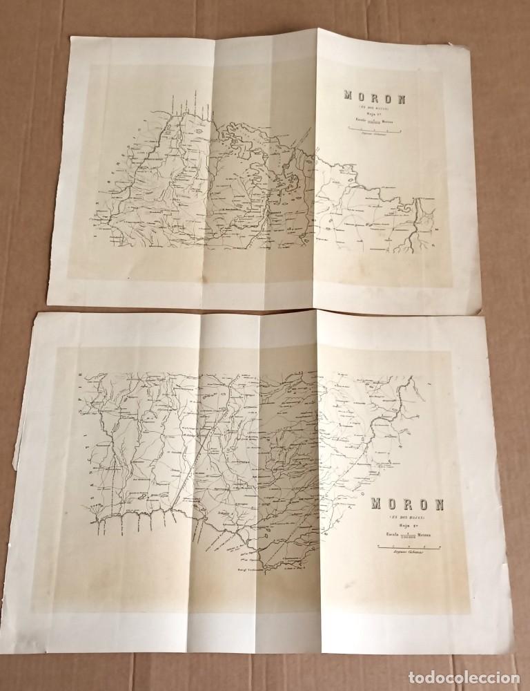 Mapas contempor&aacute;neos: Mapa MORON Cuba +/- 1843 -- En dos hojas