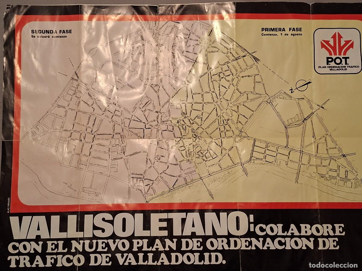 Mapas contempor&aacute;neos: RARISIMO MAPA PLANO CIUDAD VALLADOLID A&Ntilde;OS 70.PLAN ORDENACION TRAFICO