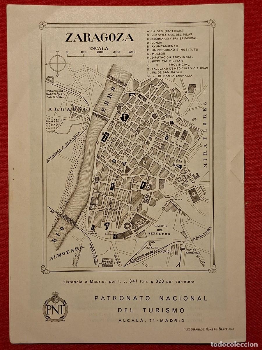 Mapas contempor&aacute;neos: LIBRILLO ZARAGOZA PLANO MAPA A&Ntilde;OS 20. PILAR.