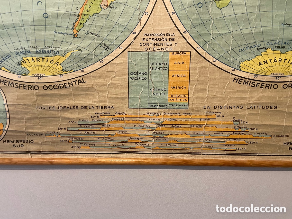 Mapas contempor&aacute;neos: PLANISFERIO MAPA MUNDI DALMAU - Foto 6
