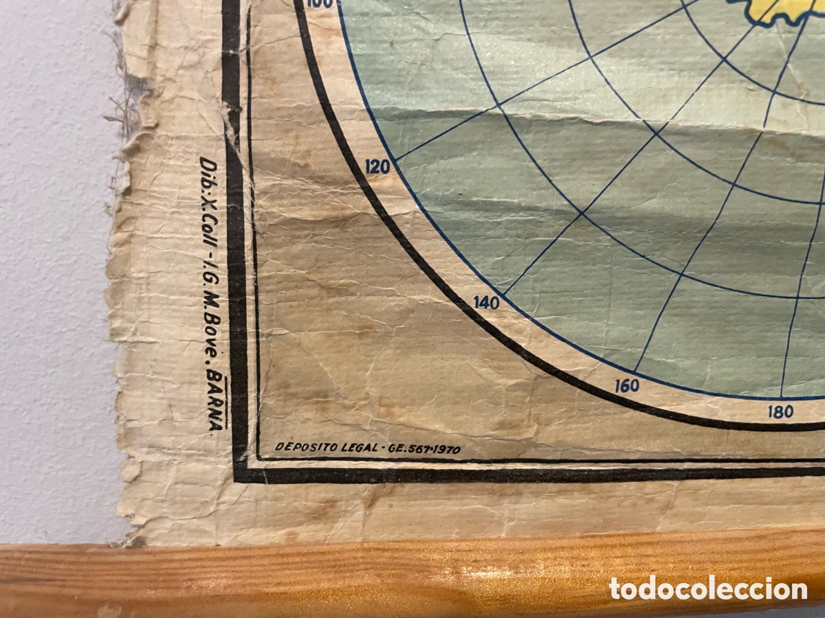 Mapas contempor&aacute;neos: PLANISFERIO MAPA MUNDI DALMAU - Foto 7