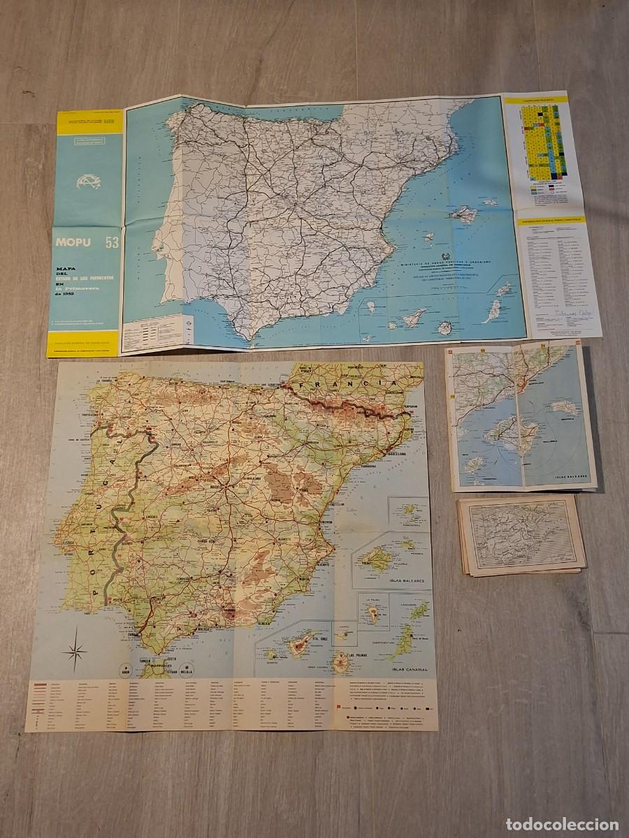 Mapas contempor&aacute;neos: LOTE MAPAS ESPA&Ntilde;A 1964 1971 1982