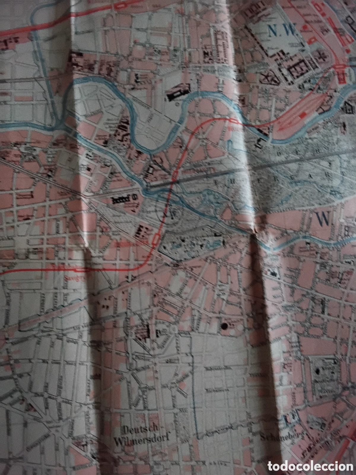 Mapas contempor&aacute;neos: MAPA DE BERL&Iacute;N DE 1896. 81 X 67 CM - Foto 6