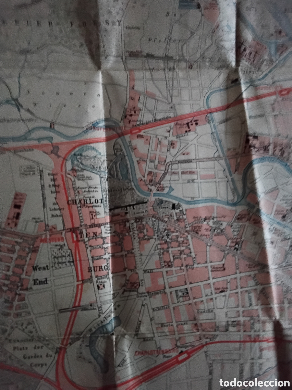 Mapas contempor&aacute;neos: MAPA DE BERL&Iacute;N DE 1896. 81 X 67 CM - Foto 7