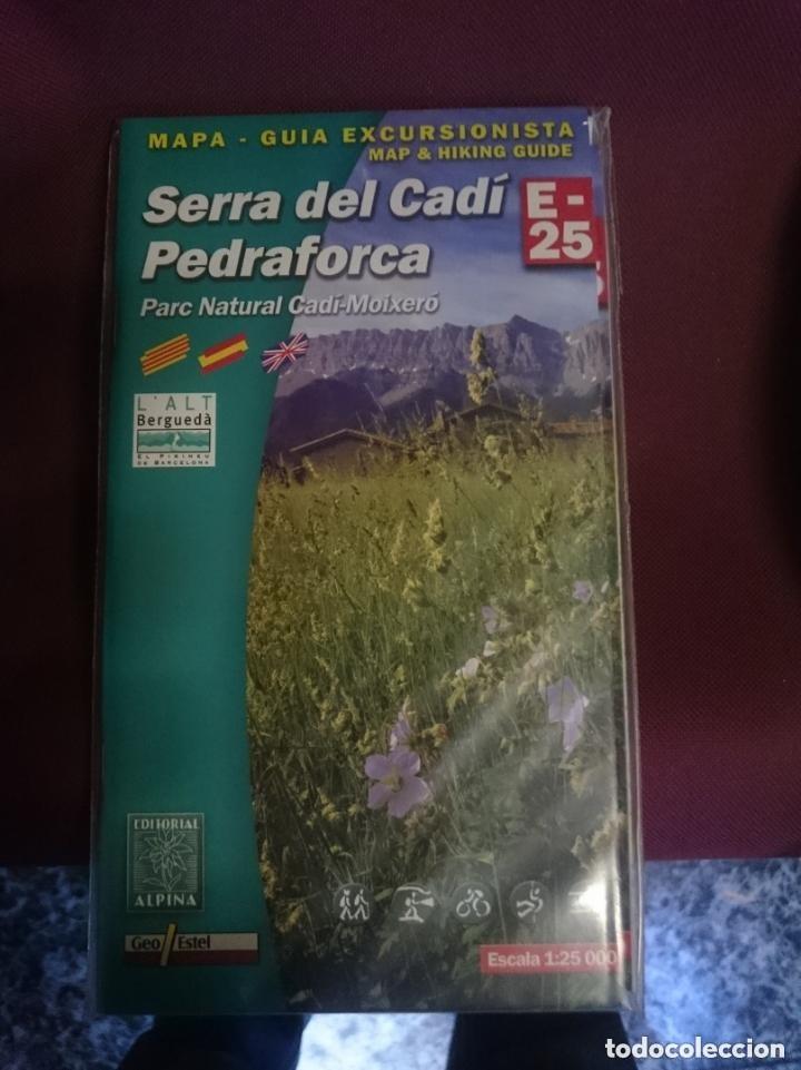 Mapas contempor&aacute;neos: MAPA Y GUIA - SERRA DEL CADI - PEDRAFORCA - PARC NATURAL CADI-MOIXERO -EN ESPA&Ntilde;OL CATALAN E INGLES