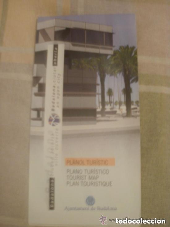 Mapas contempor&aacute;neos: mapa turistico antiguo BADALONA - A&Ntilde;O 1997 APROXIMADAMENTE