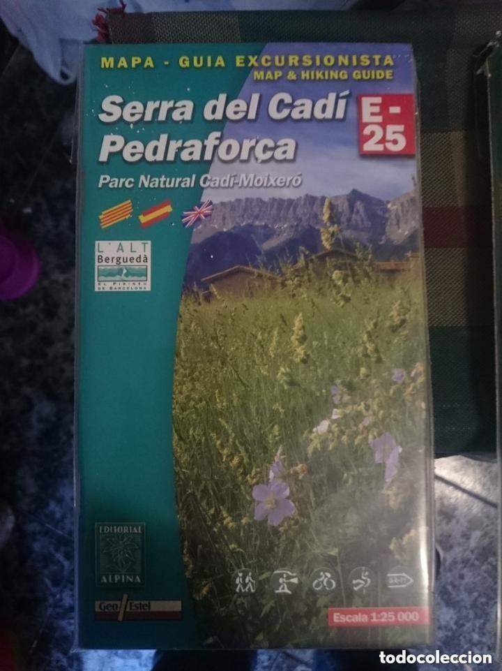 Mapas contempor&aacute;neos: MAPA Y GUIA - SERRA DEL CADI - PEDRAFORCA - PARC NATURAL CADI-MOIXERO -EN ESPA&Ntilde;OL CATALAN E INGLES