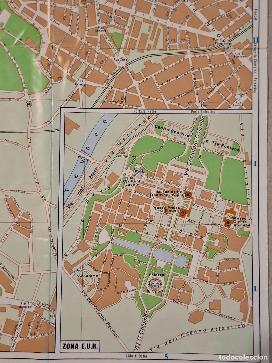 Mapas contempor&aacute;neos: PLANO MAPA ROMA ITALIA 1973 - Foto 3