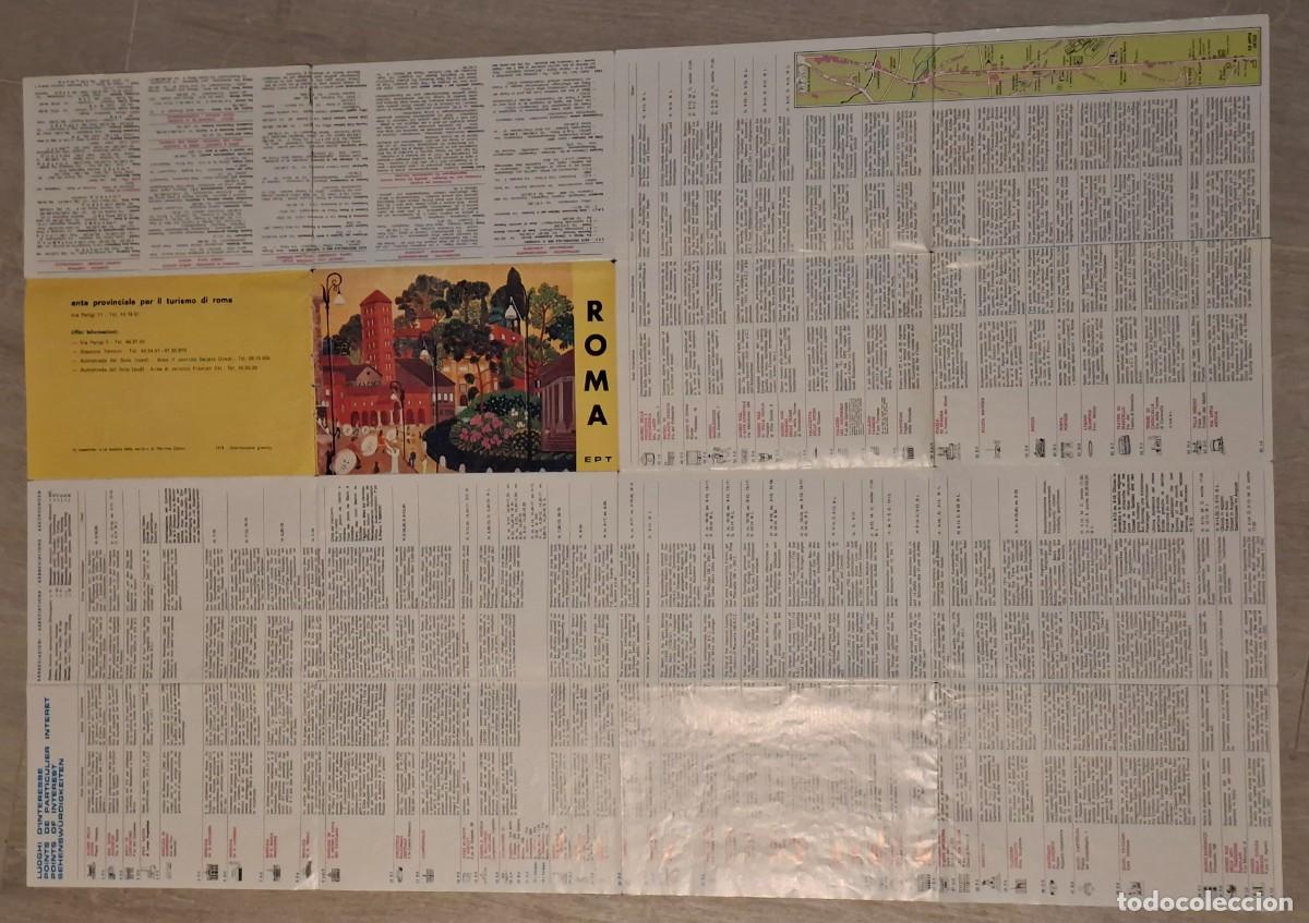 Mapas contempor&aacute;neos: PLANO MAPA ROMA ITALIA 1973 - Foto 4