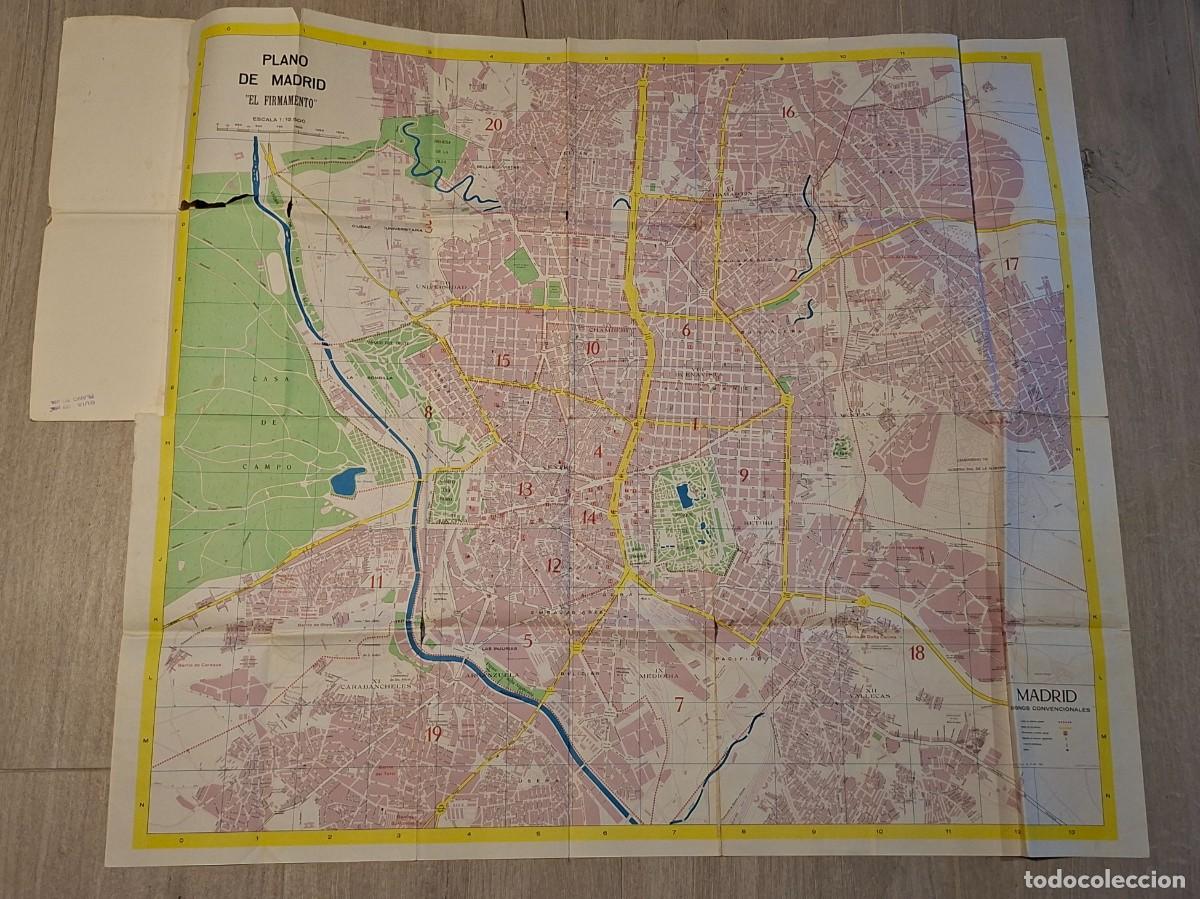 Mapas contempor&aacute;neos: 1968 PLANOS MADRID EL FIRMAMENTO VALLECAS VICALVARO BARAJAS CARABANCHEL FUENCARRAL CANILLAS ARAVACA