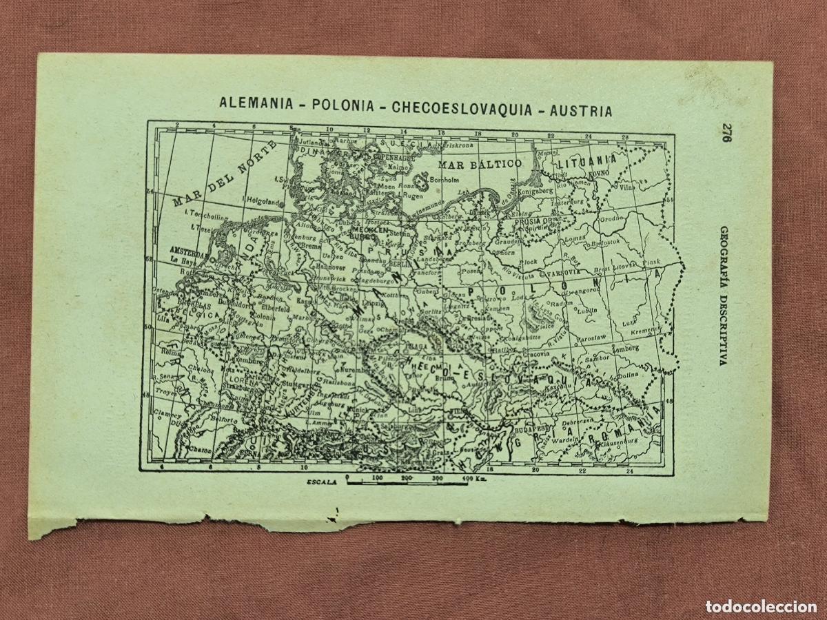 Mapas contempor&aacute;neos: Antiguo Mapa Alemania Polonia Checoslovaquia Austria &ndash; Cartograf&iacute;a Coleccionismo