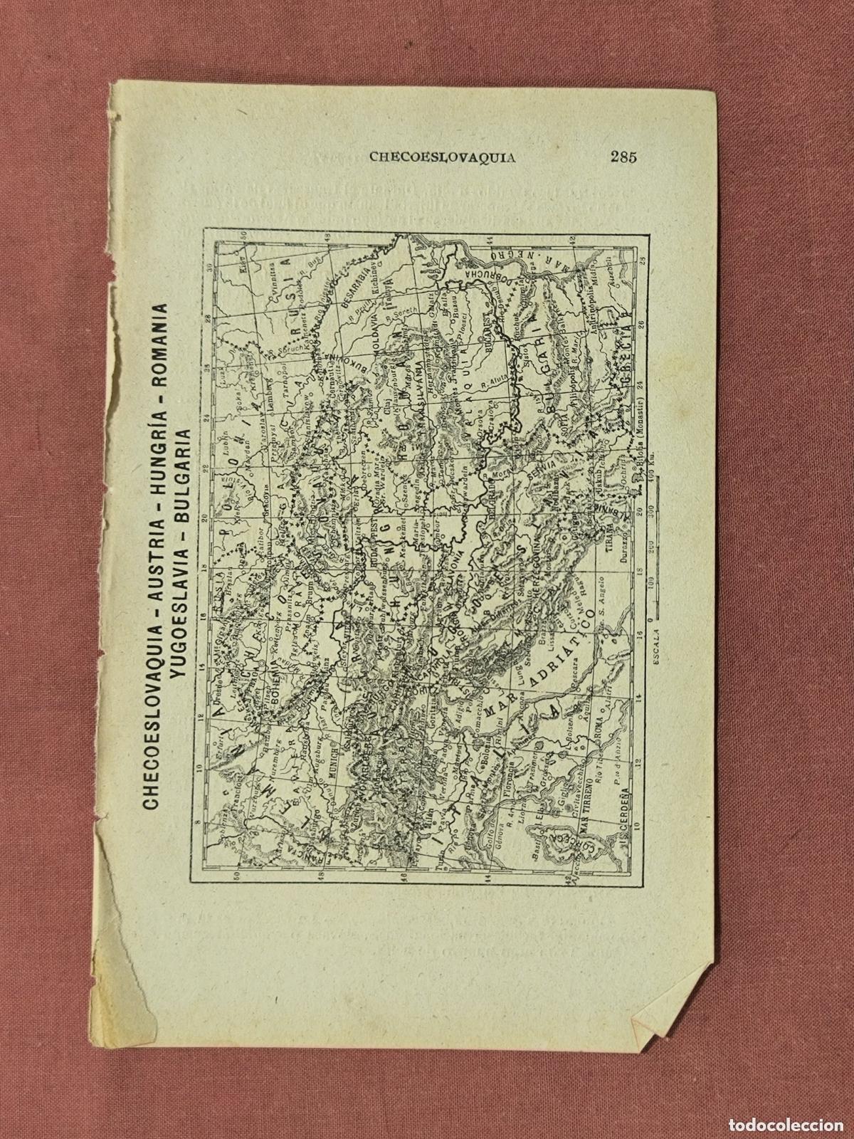 Mapas contempor&aacute;neos: Antiguo Mapa de Checoslovaquia y Centroeuropa &ndash; Cartograf&iacute;a de Coleccionismo