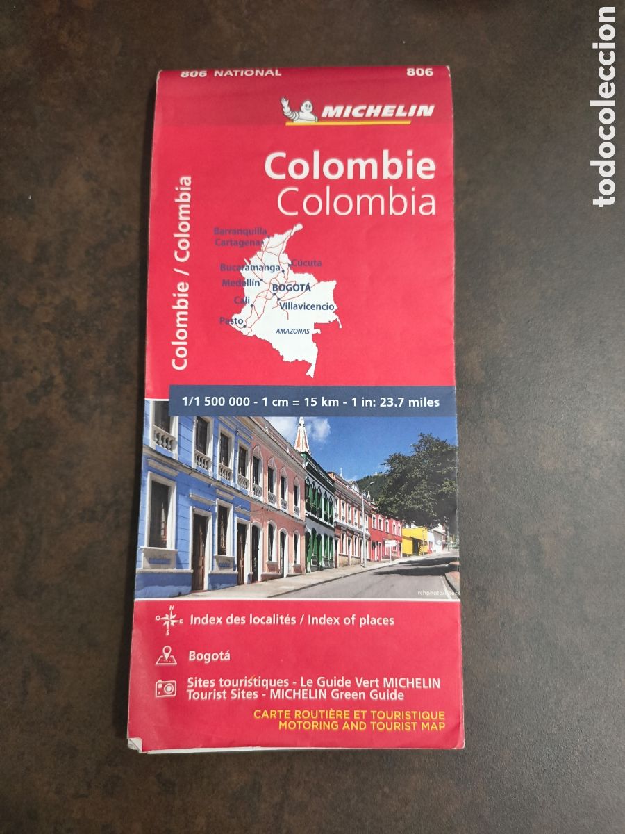 Mapas contempor&aacute;neos: MAPA DE COLOMBIA. DESPLEGABLE. GRANDES DIMENSIONES (MICHELIN)