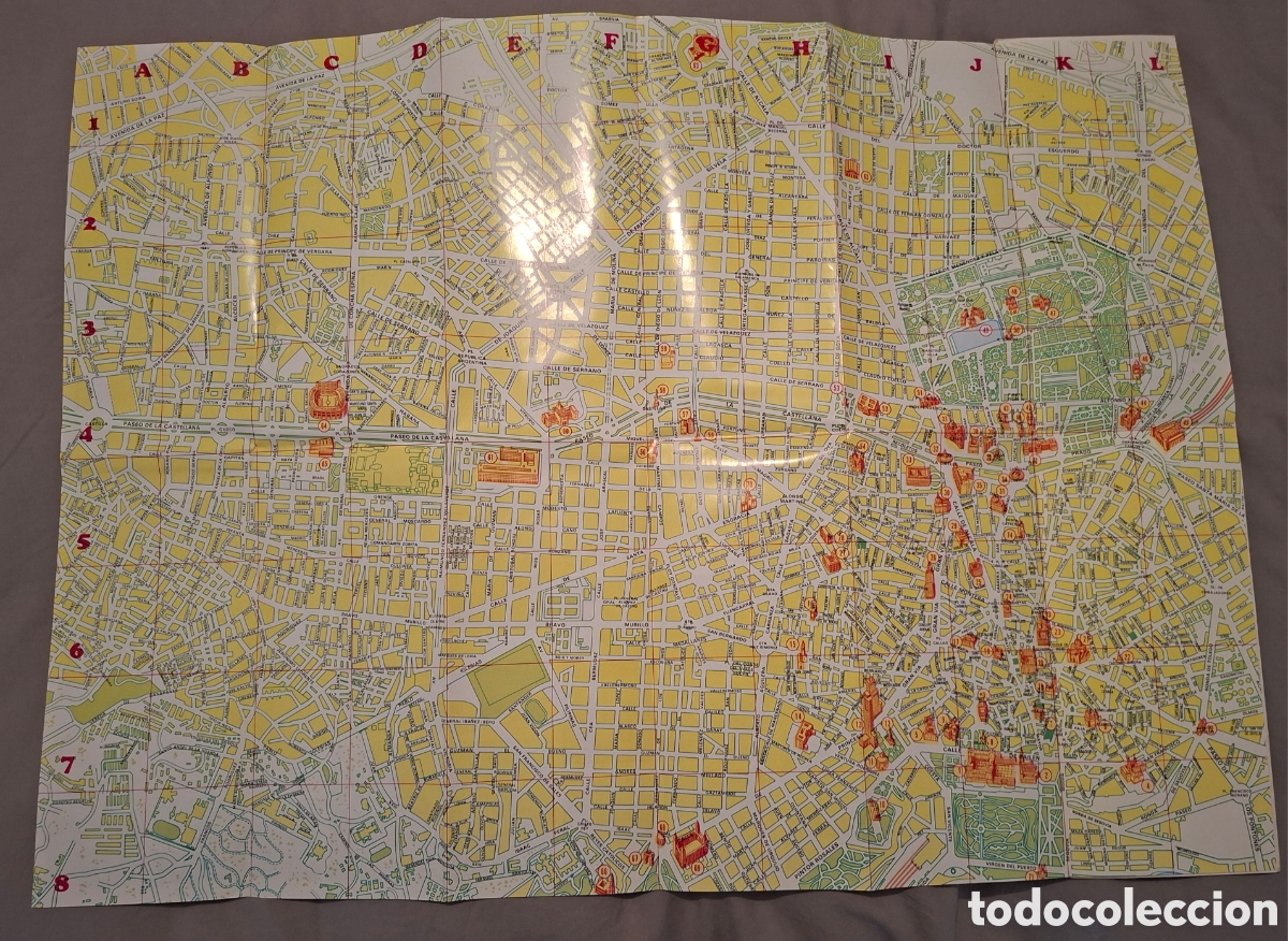 Mapas contempor&aacute;neos: PLANO MADRID FOLDEX 1988 EDITORIAL ESCUDO DE ORO