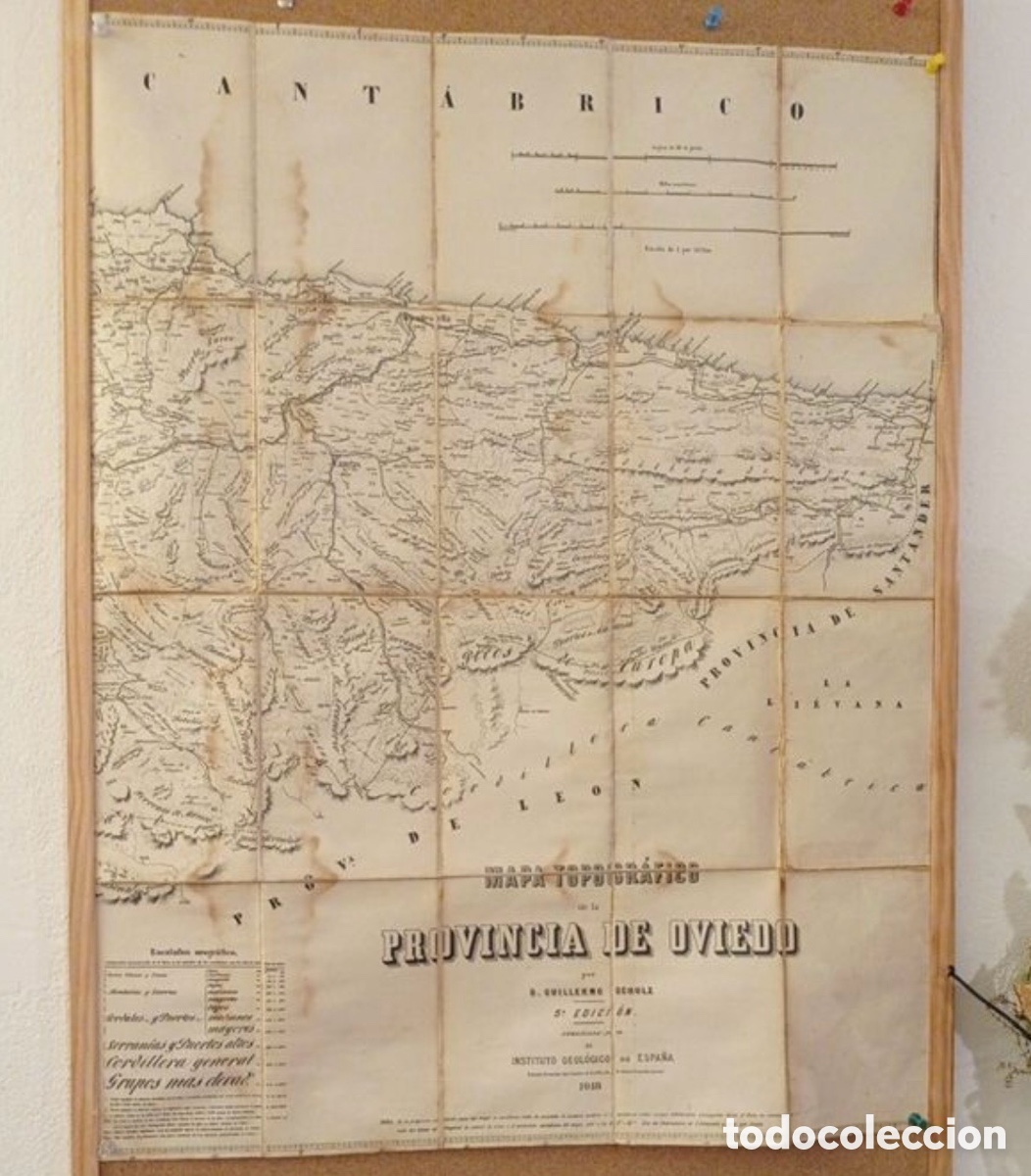 Cartes g&eacute;ographiques contemporaines: Mapa topogr&aacute;fico de Oviedo 1919
