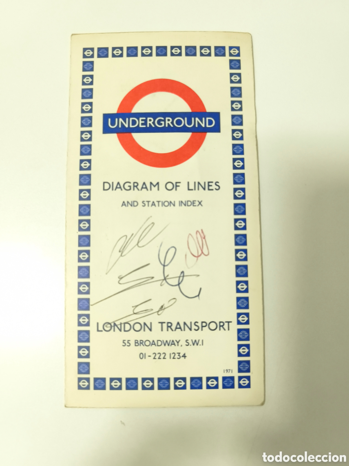 Mapas contempor&aacute;neos: Plano metro Londres 1971