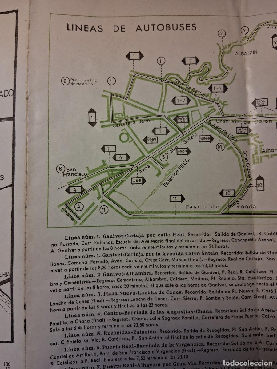 Mapas contempor&aacute;neos: PLANO DE GRANADA. POSIBLE 1962. - Foto 4