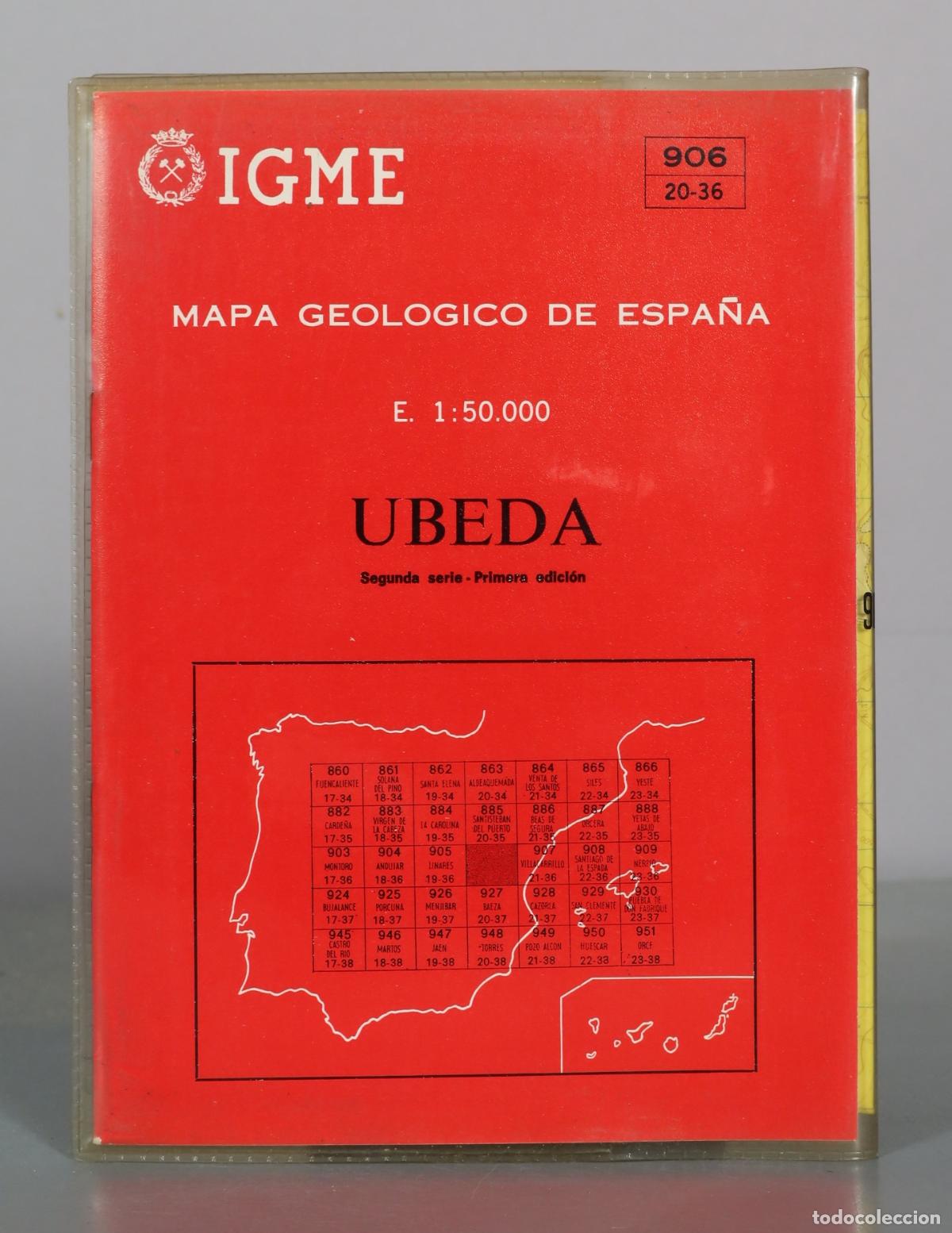 Mapas contempor&aacute;neos: Mapa Geologico de Espana - Ubeda - IGME
