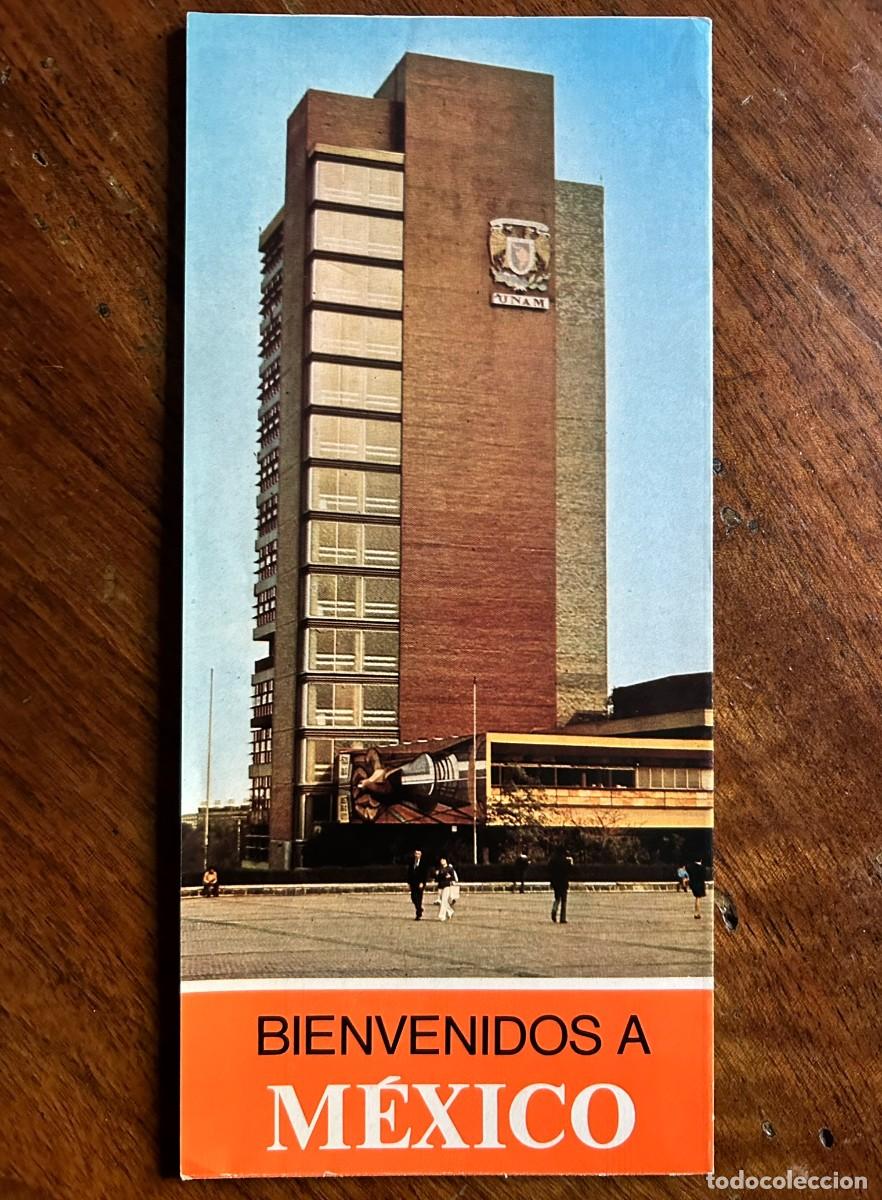 Mapas contempor&aacute;neos: BIENVENIDOS A M&Eacute;XICO - MAPA GU&Iacute;A VINTAGE 1975