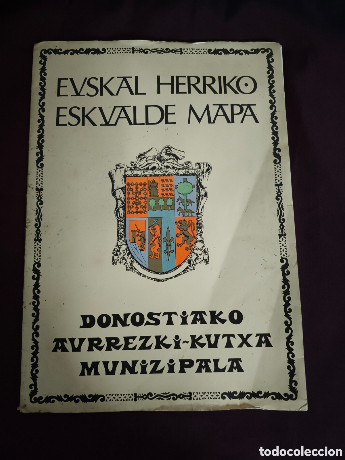 Mapas contempor&aacute;neos: Mapa Euskal Herriko Eskualde Por INGEBA 1980