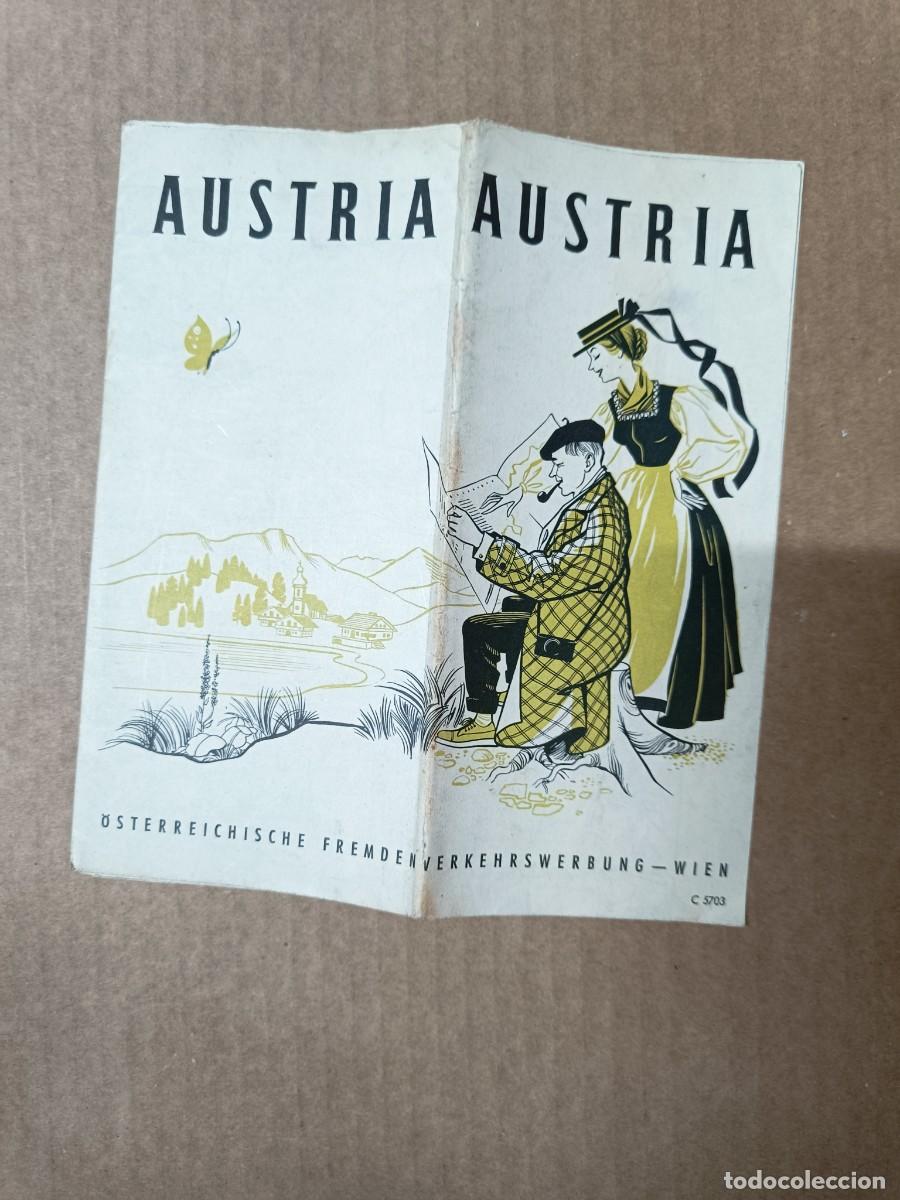 Mapas contempor&aacute;neos: ANTIGUO MAPA TURISTICO DE AUSTRIA, OSTERREICH, PPS S. XX -P31