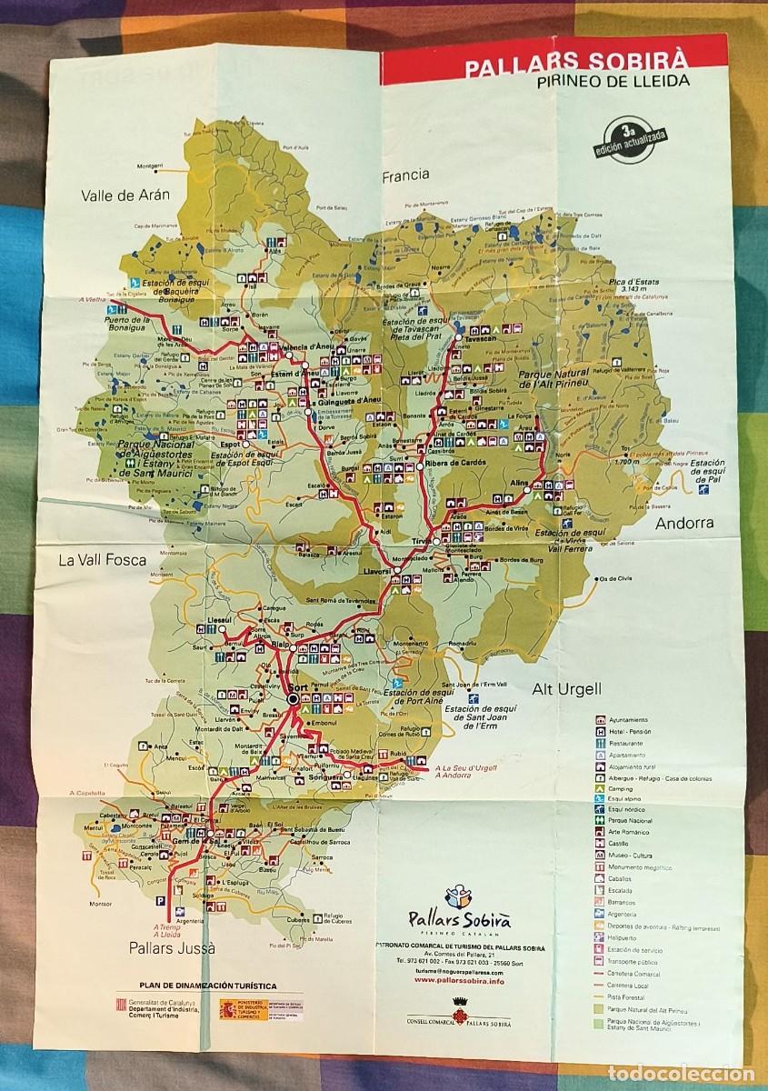 Mapas contempor&aacute;neos: Mapa Pallars Sobir&agrave; - Plan de dinamitzaci&oacute; Tur&iacute;stica - Rutas, Museos y otros lugares