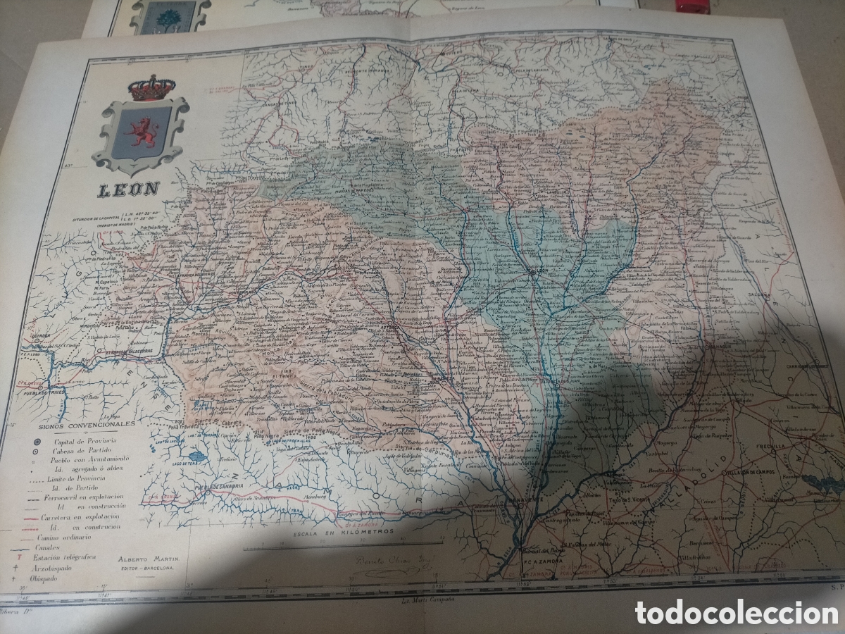 Mapas contempor&aacute;neos: Mapa de le&oacute;n original - Foto 1
