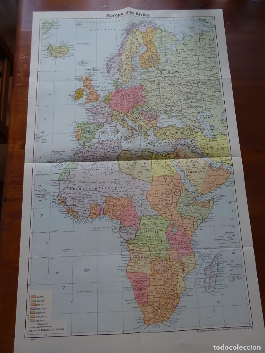 Mapas contempor&aacute;neos: III Reich, 1941, mapa de Europa y Africa