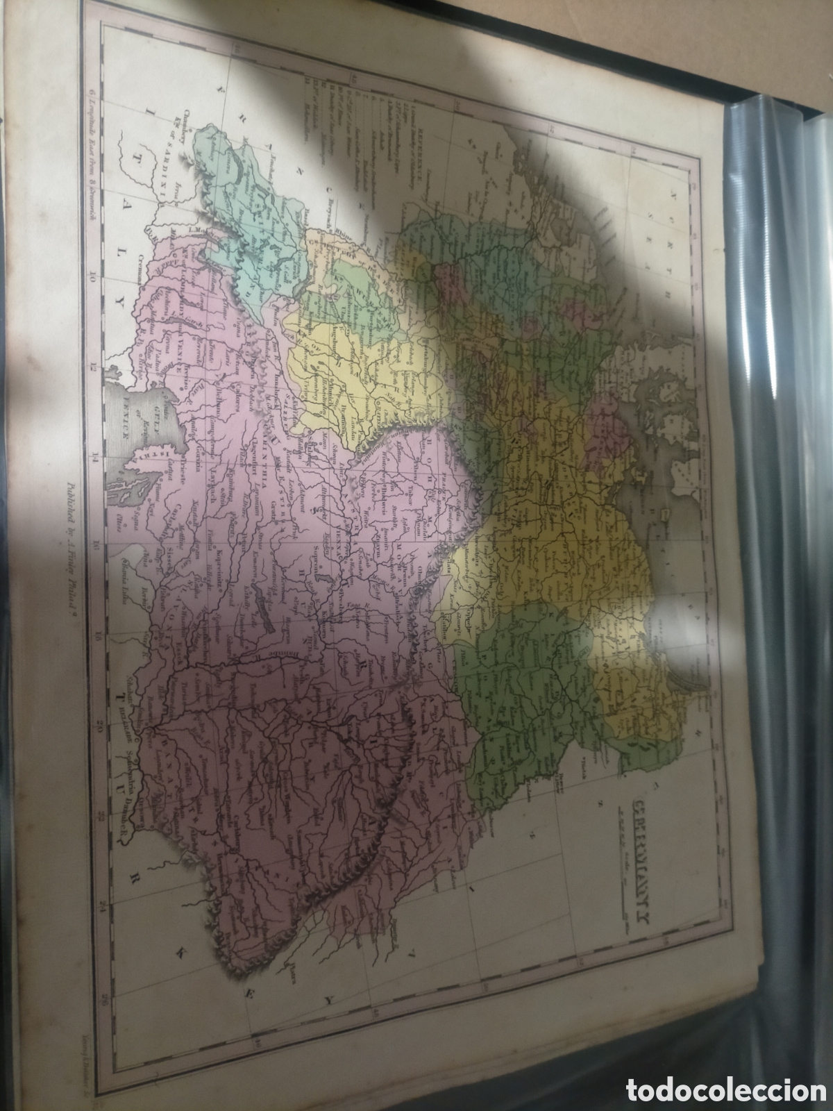 Mapas contempor&aacute;neos: Mapa de Alemania 1825 original