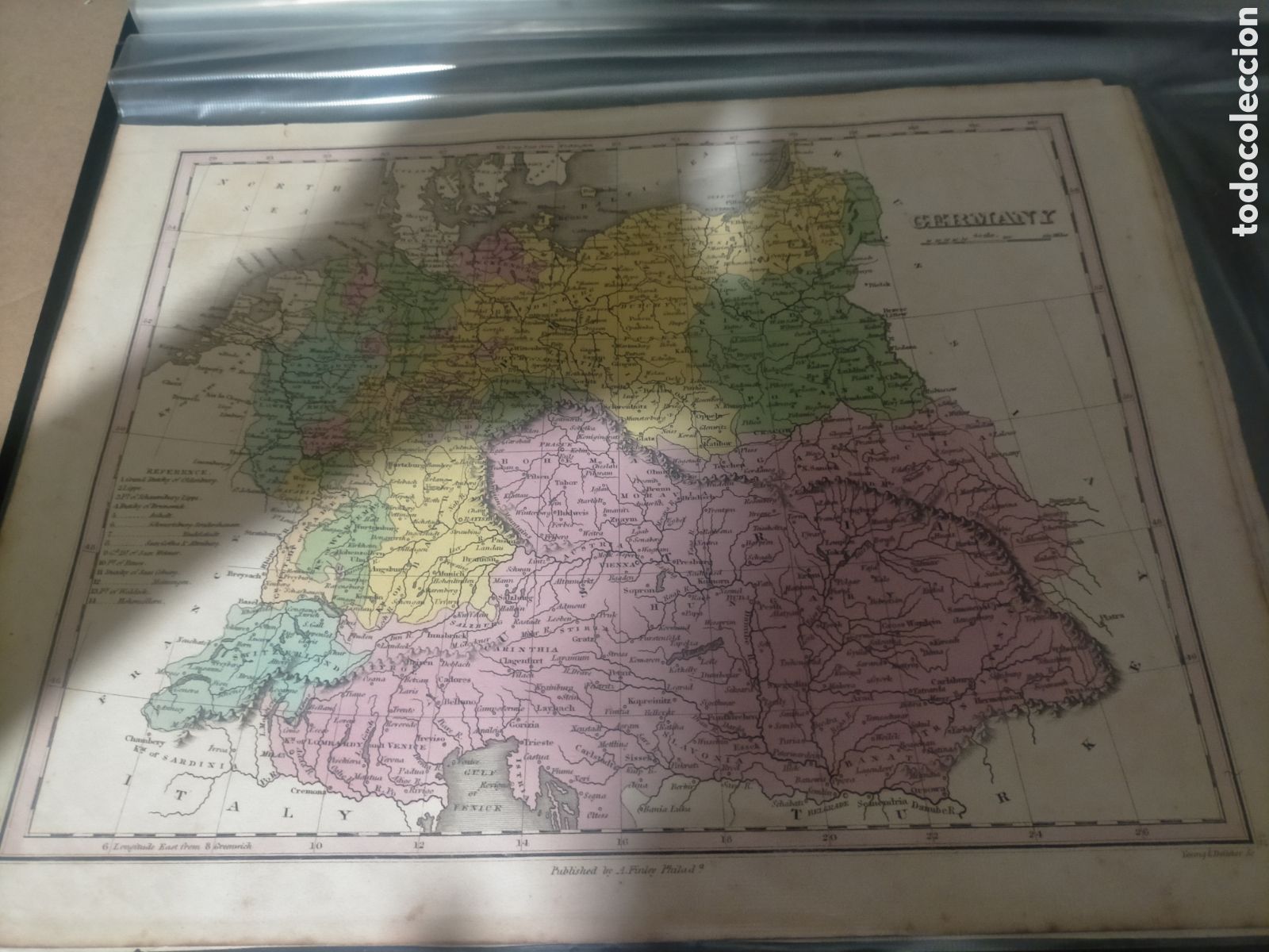 Mapas contempor&aacute;neos: Mapa de Alemania 1825 original - Foto 1