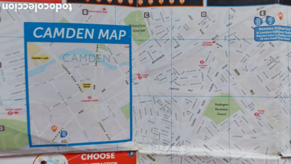 Mapas contempor&aacute;neos: LONDON FOR LESS . MAP . GUIDE . 2015 . MAPA LONDRES - Foto 3