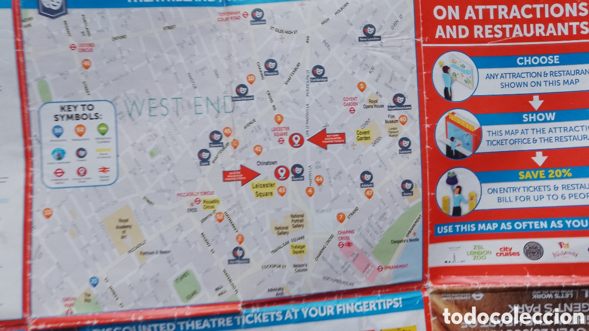 Mapas contempor&aacute;neos: LONDON FOR LESS . MAP . GUIDE . 2015 . MAPA LONDRES - Foto 8
