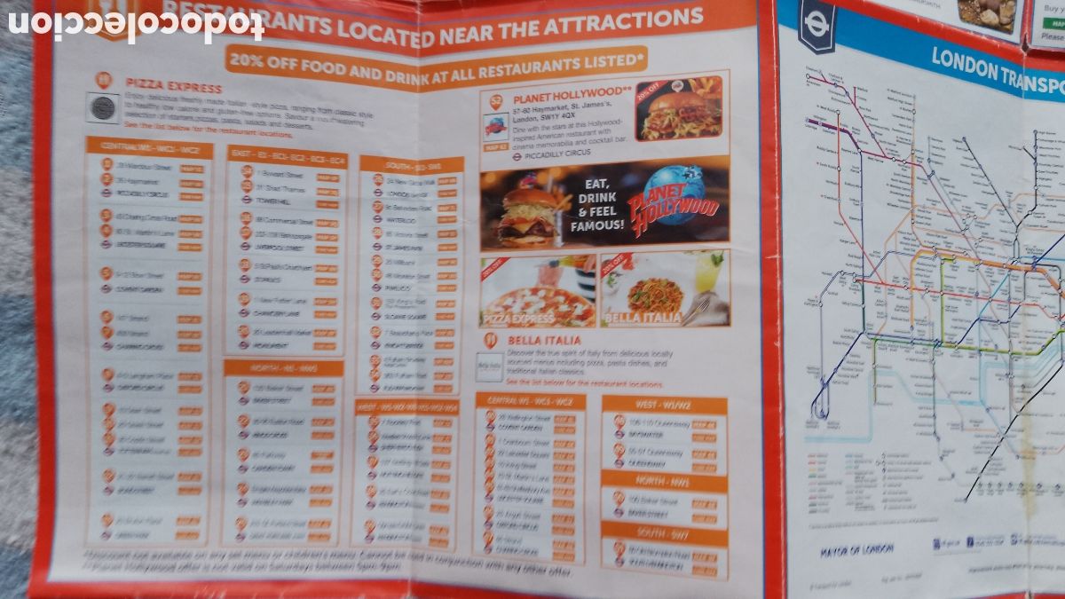 Mapas contempor&aacute;neos: LONDON FOR LESS . MAP . GUIDE . 2015 . MAPA LONDRES - Foto 9