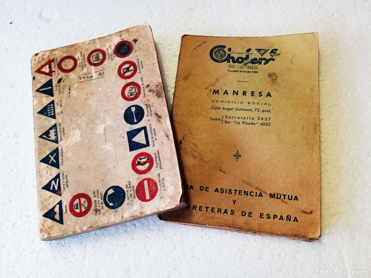Mapas contempor&aacute;neos: Rara Gu&iacute;a de Carreteras 1960 - Asociaci&oacute;n Ch&oacute;feres Manresa - Convenio Les Routiers Francia