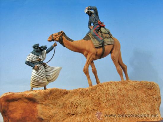 Maquetas: Ejercito Espa&ntilde;ol: Capit&aacute;n Emilio Bonelli, S&aacute;hara 1864 diorama - Foto 1