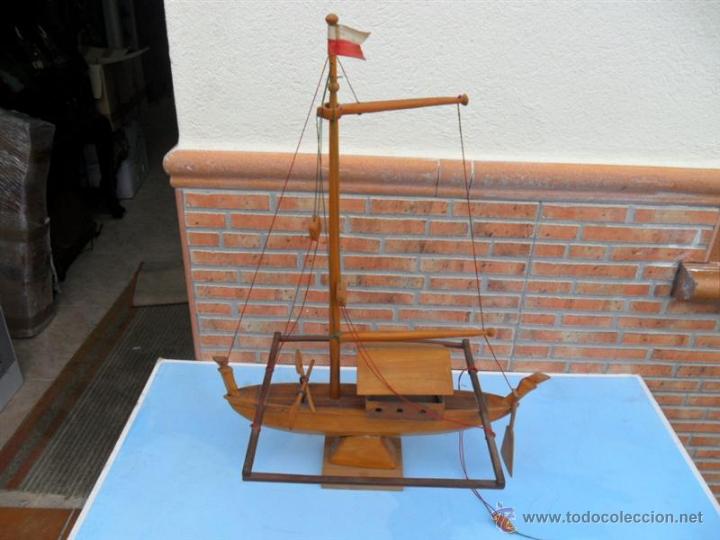 maqueta barco confection en madera pintada a ma - Compra venta en  todocoleccion