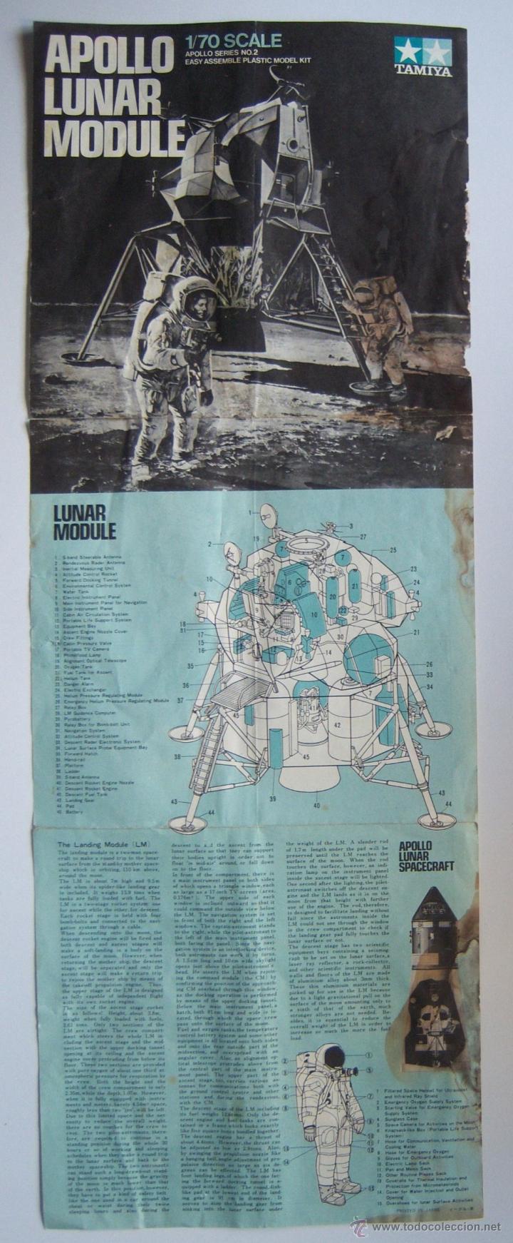Maquetas: Apolo Modulo Lunar. Tamiya, el modelo original de 1969. Para restaurar. - Foto 19