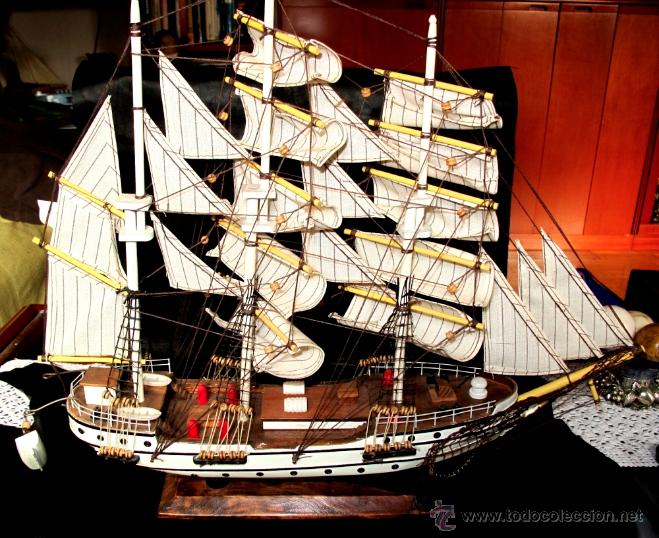 Maquetas: BARCO DE VELA. MAQUETA DE MADERA. GORCH FOCK - Foto 2