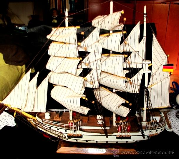Maquetas: BARCO DE VELA. MAQUETA DE MADERA. GORCH FOCK - Foto 3