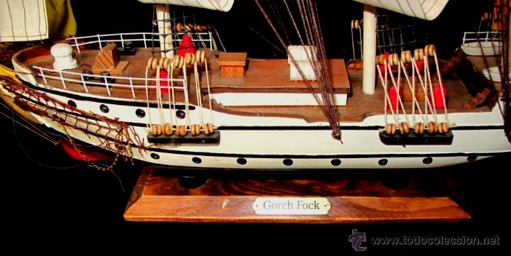 Maquetas: BARCO DE VELA. MAQUETA DE MADERA. GORCH FOCK - Foto 4