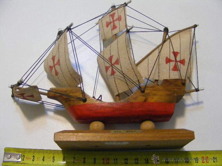 Maquetas: barco carabela de sta. Maria madera - Foto 1
