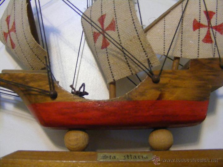 Maquetas: barco carabela de sta. Maria madera - Foto 2