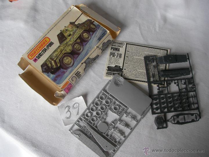 Maquetas: ANTIGUA CAJA MATCHBOX CON TANQUE O VEHICULO MILITAR - Foto 1