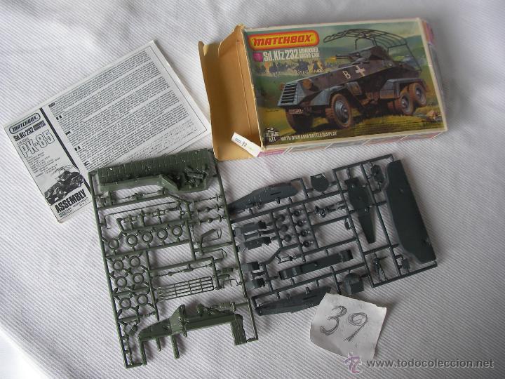 Maquetas: ANTIGUA CAJA MATCHBOX CON TANQUE O VEHICULO MILITAR - Foto 1