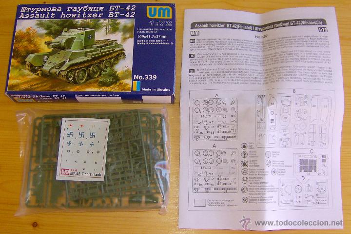 Maquetas: UNIMODEL, Assault howitzer BT- 42, Escala 1/72, REF 339 - Foto 2